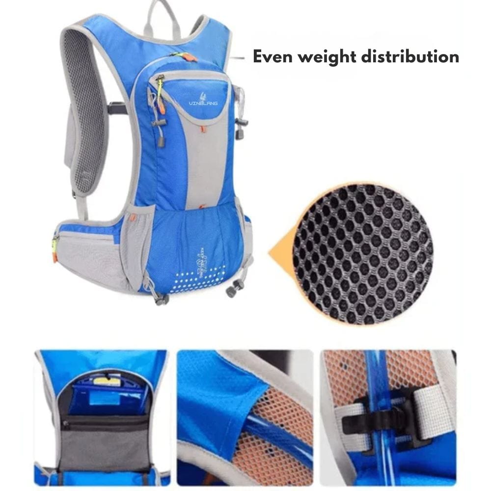 Mochila à prova d'água e multifuncional para ciclistas