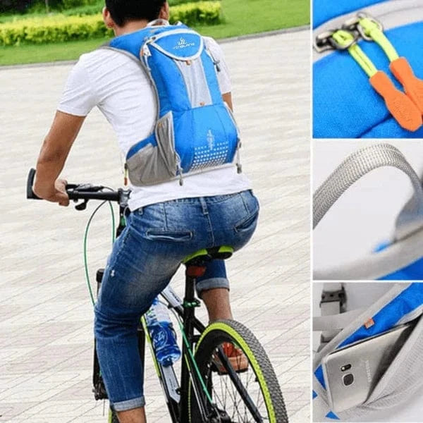 Mochila à prova d'água e multifuncional para ciclistas
