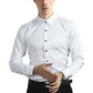 Camisa elástica e sem rugas