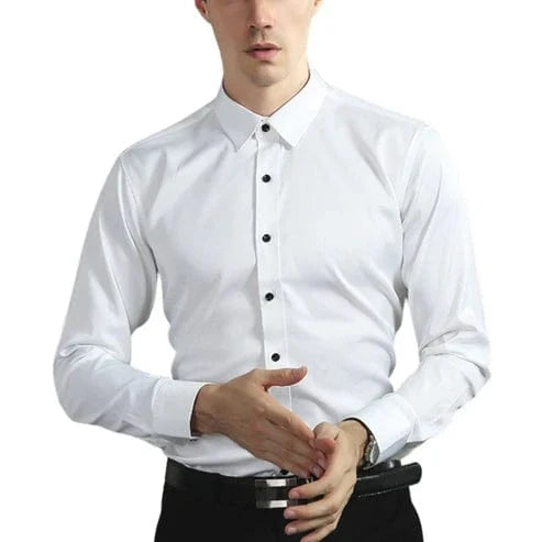 Camisa elástica e sem rugas
