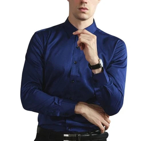 Camisa elástica e sem rugas