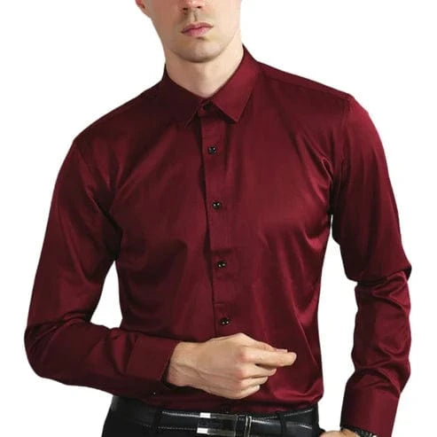 Camisa elástica e sem rugas