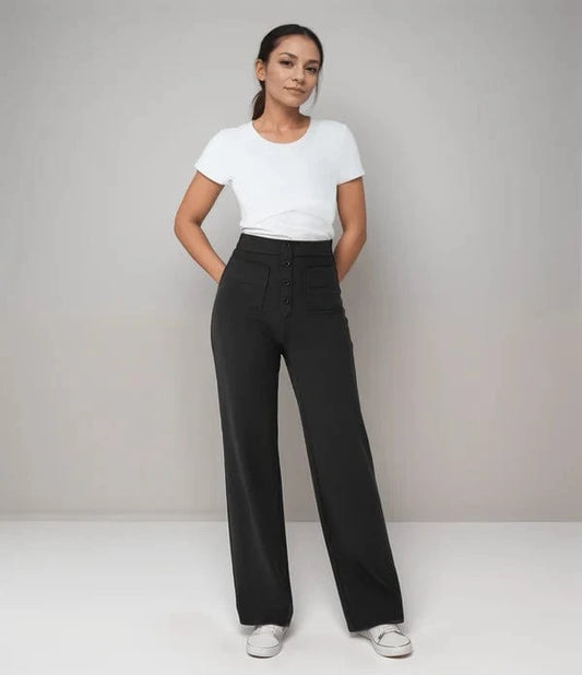 Calça Comfort+ de cintura alta